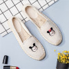 Spring and autumn 2018 new straw rope embroidery fisherman Women's shoes casual fashion all-match lazy canvas ladies shoes