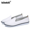 kilobili 2018 Spring Women Flats Shoes Slip On Flat Loafers Leather Shoes Ladies Ballet Flats Boat Shoes Woman Shallow Shoes