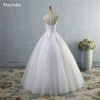 ZJ9036 2016 2017 lace White Ivory A-Line Wedding Dresses for bride Dress gown Vintage plus size Customer made size 2-28W
