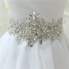 White Vestido De Noiva 2022 New Design A line Perfect Belt Robe De Mariage Strapless Lace Up Wedding Dresses OW 7799