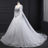 Real Sample 2018 New Bandage Tube Top Crystal Luxury Wedding Dress 2018 Bridal gown wedding dresses Long sleeve DB23002