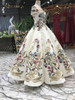 Long Evening Dresses With Lace Embroidery Printed Floral Formal Prom Dress For Women Real Photo Robe De Soiree