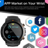 LOKMAT Android SmartWatch Heart Rate monitor 1GB/16GB Bluetooth Waterproof WIFI GPS 4G Men Clock Smart watch For ios