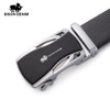 BISON DENIM Brand Men Belts Genuine Leather Real Cowskin Men's Belt Automatic Buckle Luxury Waistband Black DS007