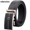 Fashion Leather Belts For Men Top Quality Automatic Alloy Buckle Male Strap G Design Waist Belt