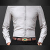 CUKUP Unique Design Real Jade Decorative Smooth Buckle Metal Belts Cow Cowskin Leather Belt for Men Jeans Accessories LUCK706