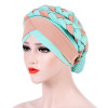 2018 New Women Braid Hats  Islamic Prayer  turban Hats  Womens Muslim Inclusive Cap Muslims Hat Islamic Clothing Double Color