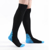 Men Women Compression Socks blue Fit for Knee High Breathable Socks Travel Boost Leg Support Stretch Compression Calcetin 