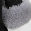 MaoMaoKong natural real fox fur Jacke coat Real Fox Fur Collar Cuff Hooded Coat Short Parka Long Camouflage winter jacket