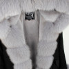 MaoMaoKong natural real fox fur Jacke coat Real Fox Fur Collar Cuff Hooded Coat Short Parka Long Camouflage winter jacket