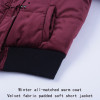 Simplee Velvet cotton padded basic jacket coat Women warm wine red   parkas jackets female 2017 autumn winter casual outerwear