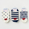 3pairs Women Socks Red Heart Cute College Wind Simple Basic Funny Female Socks Warm Cotton Spring Summer Harajuku Sox Girl Socks