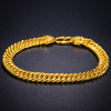 24K Pure Gold Bracelet Real 999 Solid Gold Bangle Generous Simple Fashion Men's Trendy Classic Fine Jewelry Hot Sell New 2018