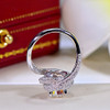 choucong Women Fashion Jewelry ring 2ct AAAAA zircon cz 925 Sterling silver Cross Engagement Wedding Band Ring for women
