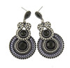 Antique Jewelry 2017 New Fashion Party Dresses Bohemia Style Enamel Beads Statement Drop Earrings Vintage Jewelry for Women