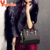 Yogodlns Big Women's Shoulder Bags Cross Lock Design Lady Tote Handbag Elegant Alligator Patent Leather Women Handbag
