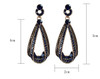 Dominated Fashion Long Geometric Crystal Earrings Exaggerated Female Temperament