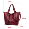  Casual Women Crossbody Leather Bag Big Women Shoulder Bags Luxury Women Messenger Bags High Quality Female Tote