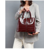 European Fashion Patent Leather Tote Bag 2019 Winter New Dress Women Shoulder Crossbody Bags Large Alligator Female Handbags