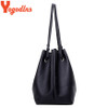 Yogodlns Tassel Bag Set for Women 4 PCS Composite Bag PU Leather Shoulder Handbag Female Casual Totes Large Messenger Bag