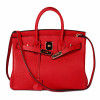 New Fashion 100% Genuine Leather Women Shoulder Bag Fashion Lock Large Casual Tote Cowhide Female Crossbody Bags Women Bag Red