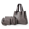 3 Pcs Fashion Women Composite Bag Large Woman Messenger Bag Female PU Leather Shoulder Bag Office Lady Three Pieces Tote Bags