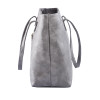 All Match Fashion Leather Handbag Simple Style Shoulder Bags for Women Gray /Black Large Capacity Casual Tote Bags High Quality