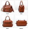 MENGXILU Leather Bags Women Handbags Large Captain Boston Ladies Casual Tote Bags Handbags Women Famous Brand bolsa feminina