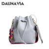 DAUNAVI Women Bucket Bags Women's Handbags PU Leather Tassel Brands Tote Bag Shoulder Messenger Bags Ladies Crossbody Bag Bolsas