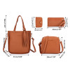 4pcs Women Lady Fashion Handbag Shoulder Bags Tote Purse Messenger Satchel Set  