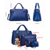 4PCS/Set Women Lady Leather Handbag Shoulder Bags Tote Purse SatchelMessenger Fashion