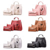 High Quality Shoulder Bag 3Pcs/Set Women's PU Leather Handbag Shoulder Bags Tote Purse Messenger Satchel