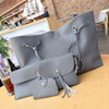 4 Pcs/Set Women Handbag Shoulder Bag PU Leather Handbag Card Bags Set Christmas Gift WML99