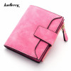 Fashion Lady Letter Wallet Zipper Short Clutch Solid Vintage Matte Women Wallet Fashion Small Female Purse Short Purse