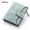 Fashion Lady Letter Wallet Zipper Short Clutch Solid Vintage Matte Women Wallet Fashion Small Female Purse Short Purse