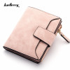 Fashion Lady Letter Wallet Zipper Short Clutch Solid Vintage Matte Women Wallet Fashion Small Female Purse Short Purse