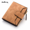 Fashion Lady Letter Wallet Zipper Short Clutch Solid Vintage Matte Women Wallet Fashion Small Female Purse Short Purse