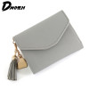 DANHEN  Brand Lady Short Women Wallets Mini Money Purses Small Fold PU Leather Female Coin Purse Card Holder