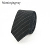 Mantieqingway Brand Plaid and Striped Men Skinny Ties Fashion Corbatas Plaid Neck Ties 6CM Narrow Tie for Party Neck Tie for Men