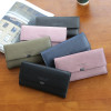 High Quality Women Long Wallets Letter Standard Hasp Money Purse Fashion Style Card Holder Synthetic Leather Clutch Bag Female