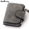 Vintage women wallet leather purse quality guarantee trifold brown credit card holder famous brand luxury wallets HOT 