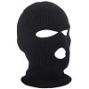 3 Hole Ski Mask Balaclava Black Knit Hat Face Shield Beanie Cap Snow Winter Warm