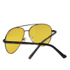 Pro Acme Aviation Night Vision glasses Driving Yellow Lens Classic Anti Glare Vision Driver Safety glasses For Men CC0101