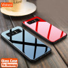 Tempered Glass Protective Phone Case For Samsung Galaxy S8 S9 Plus Note 8 9 Luxury Slim Silicone TPU Frame Hard Full Back Cover