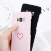 USLION Phone Case For Samsung Galaxy S8 Plus S7 Edge Cartoon Love Heart Cases Slim Hard PC Cover Fundas For Galaxy Note 8 S8 S7