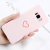 USLION Phone Case For Samsung Galaxy S8 Plus S7 Edge Cartoon Love Heart Cases Slim Hard PC Cover Fundas For Galaxy Note 8 S8 S7