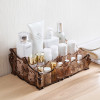 Large Capacity Clear Acrylic Makeup Organizer Vintage Bathroom Cosmetic Storage Box Makeup Display Case