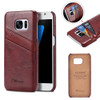 KISSCASE Leather Case For Samsung Galaxy S8 s8 Plus S6 Edge Case Smooth Grease Oli Wax Card Slots Case Ultra Slim Back Cover  