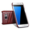 KISSCASE Leather Case For Samsung Galaxy S8 s8 Plus S6 Edge Case Smooth Grease Oli Wax Card Slots Case Ultra Slim Back Cover  