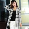 New Autumn Spring Women Sweater Cardigans Casual Warm Long Design Female Knitted Sweater Star Printed Cardigan Sweater Lady A007